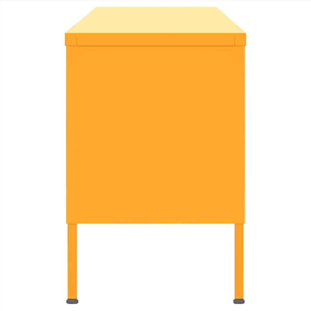 TV Cabinet Mustard Yellow 105x35x50 cm Steel