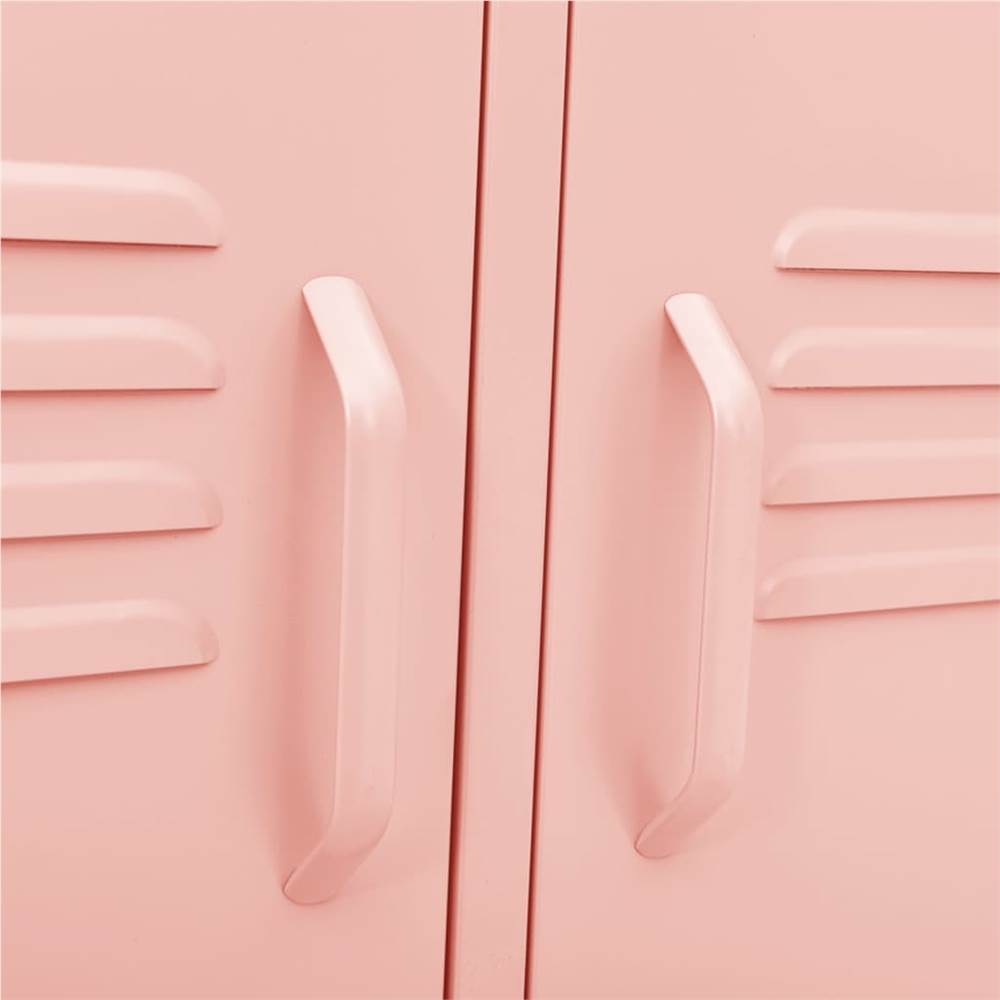 TV Cabinet Pink 105x35x50 cm Steel