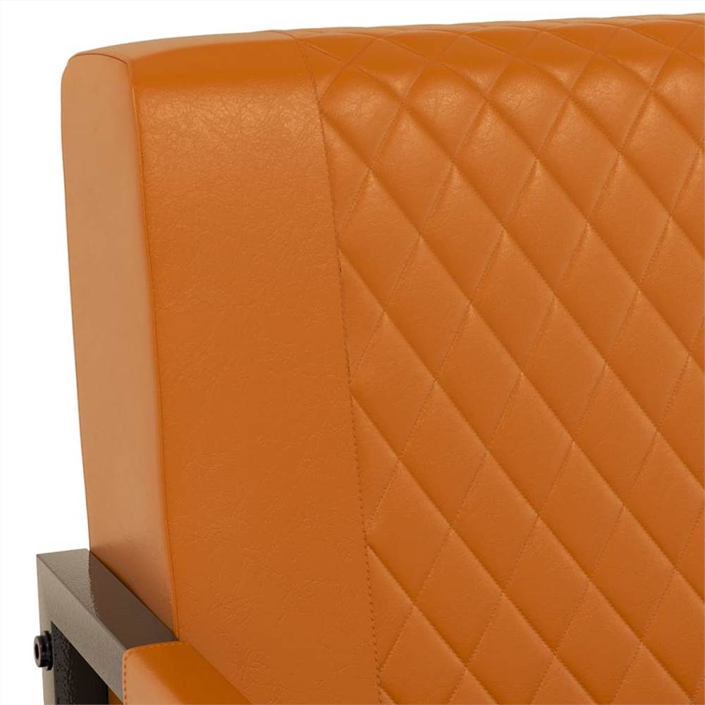Armchair Brown Faux Leather