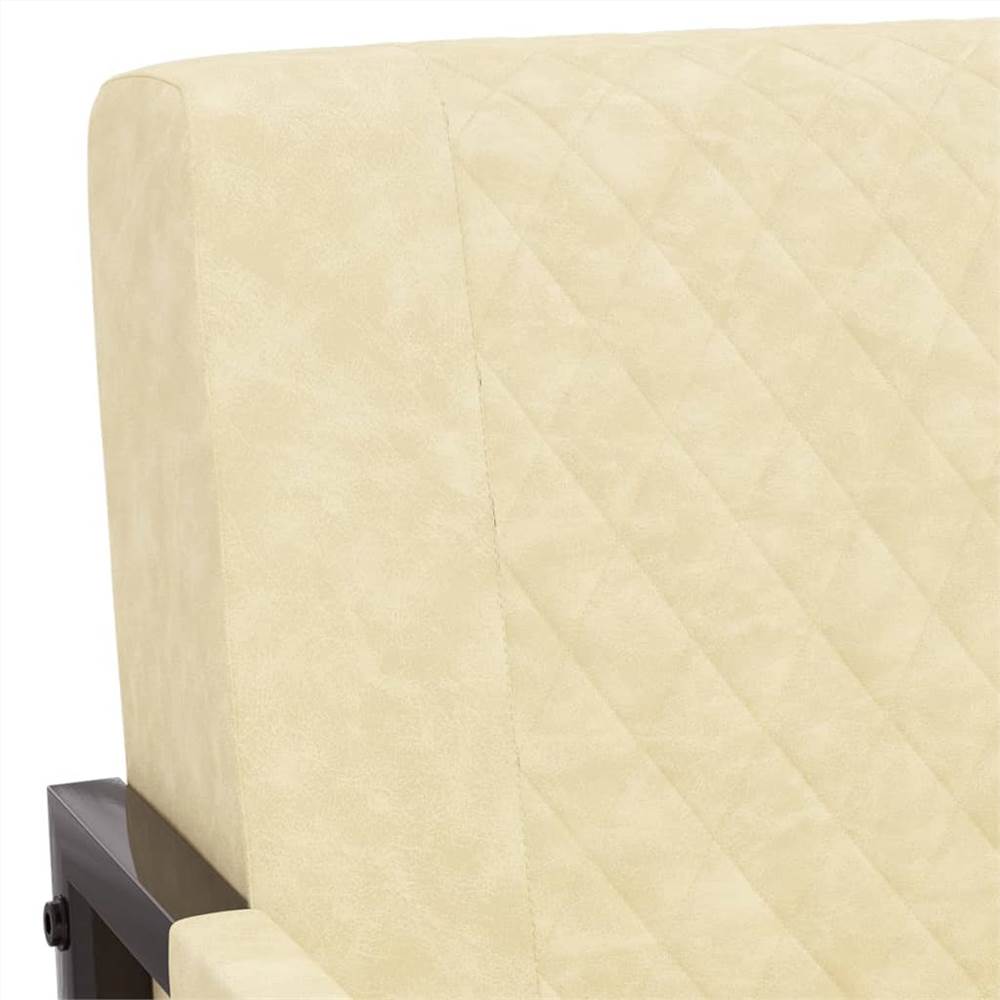 Armchair Cream Faux Leather