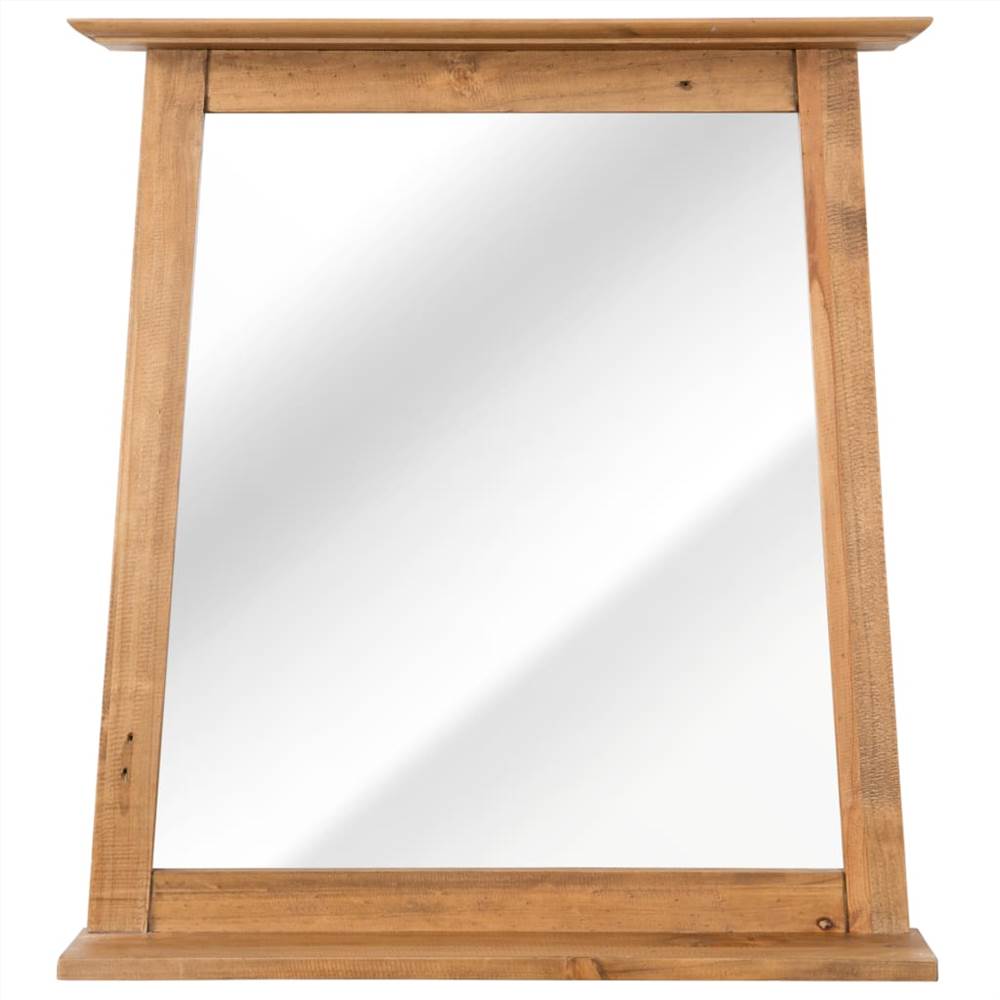 Bathroom Mirror Solid Recycled Pinewood 70x12x79 cm
