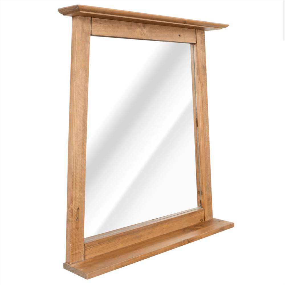Bathroom Mirror Solid Recycled Pinewood 70x12x79 cm