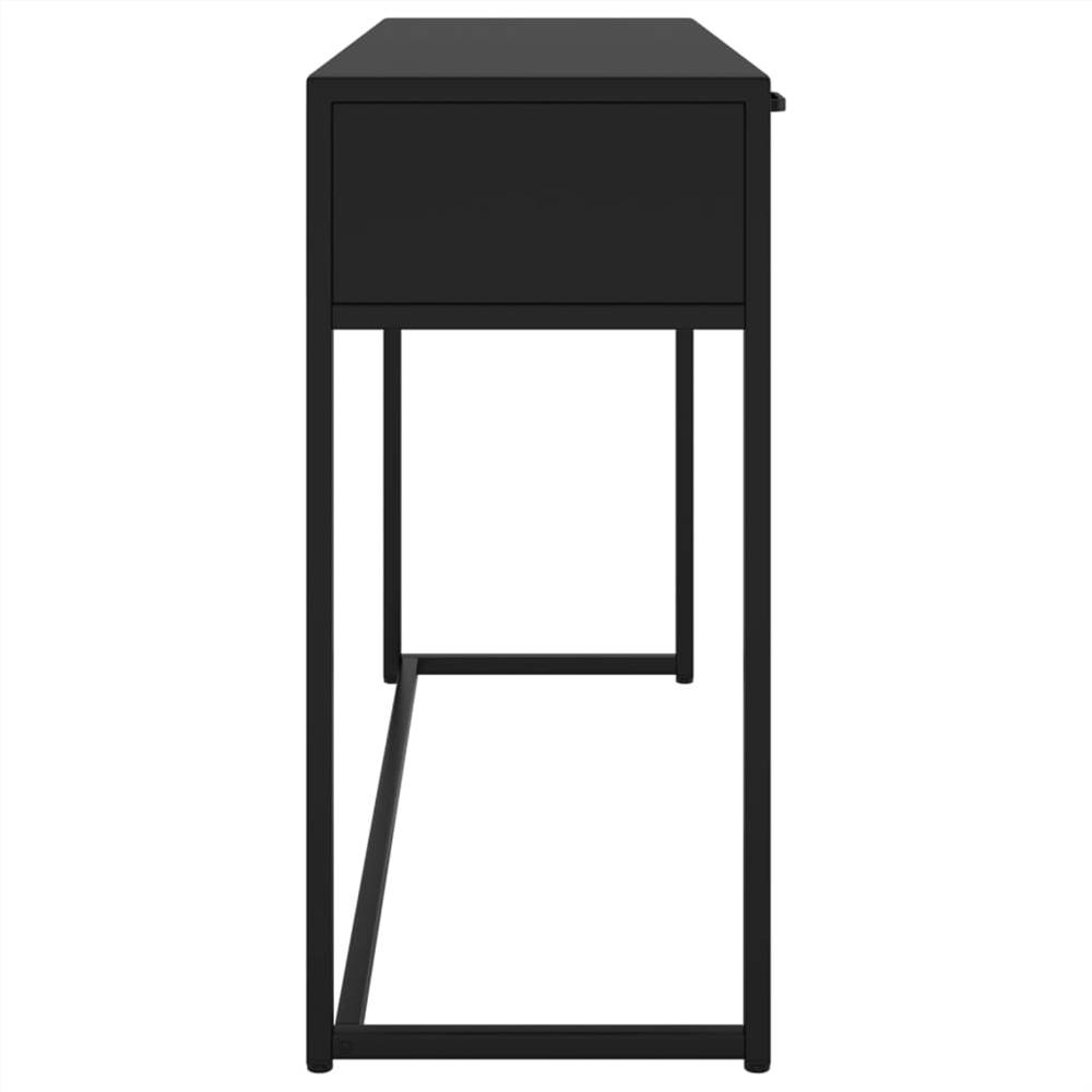 Console Table Black 106x35x75 cm Steel