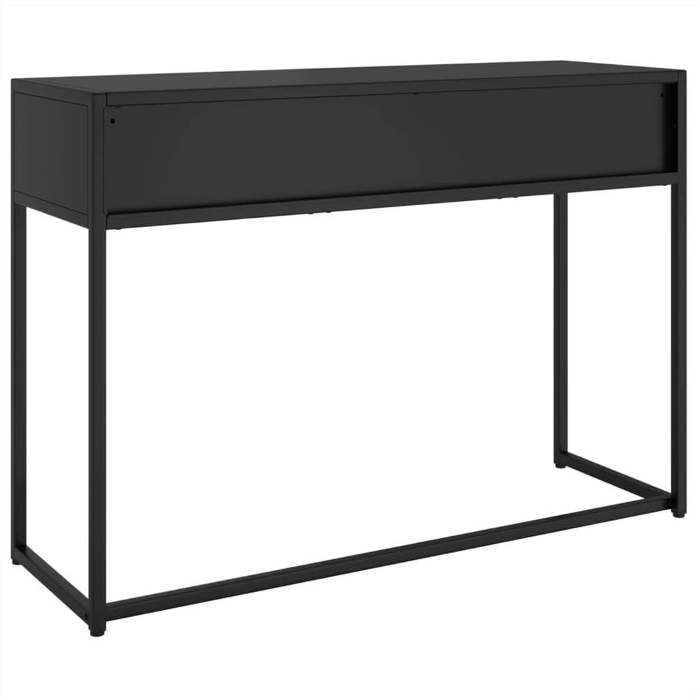Console Table Black 106x35x75 cm Steel