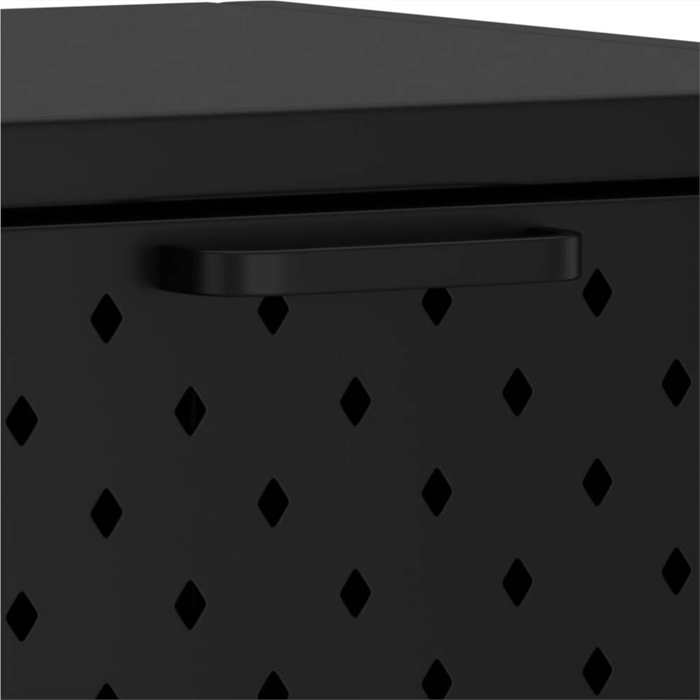 Console Table Black 106x35x75 cm Steel