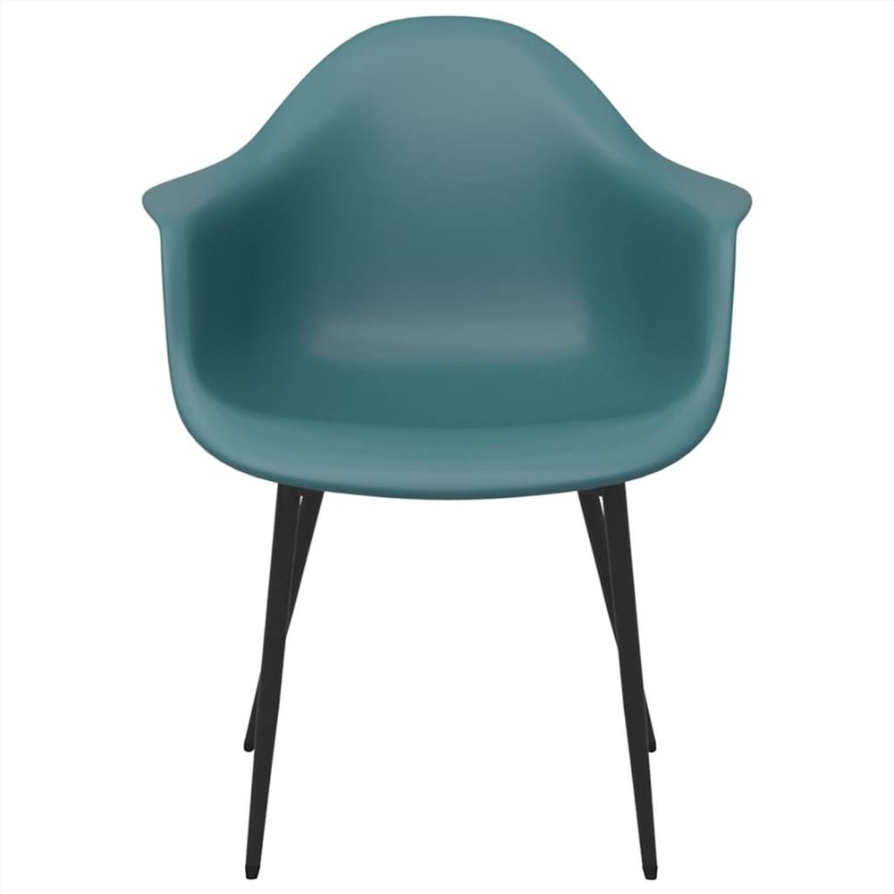 Dining Chairs 2 pcs Turquoise PP