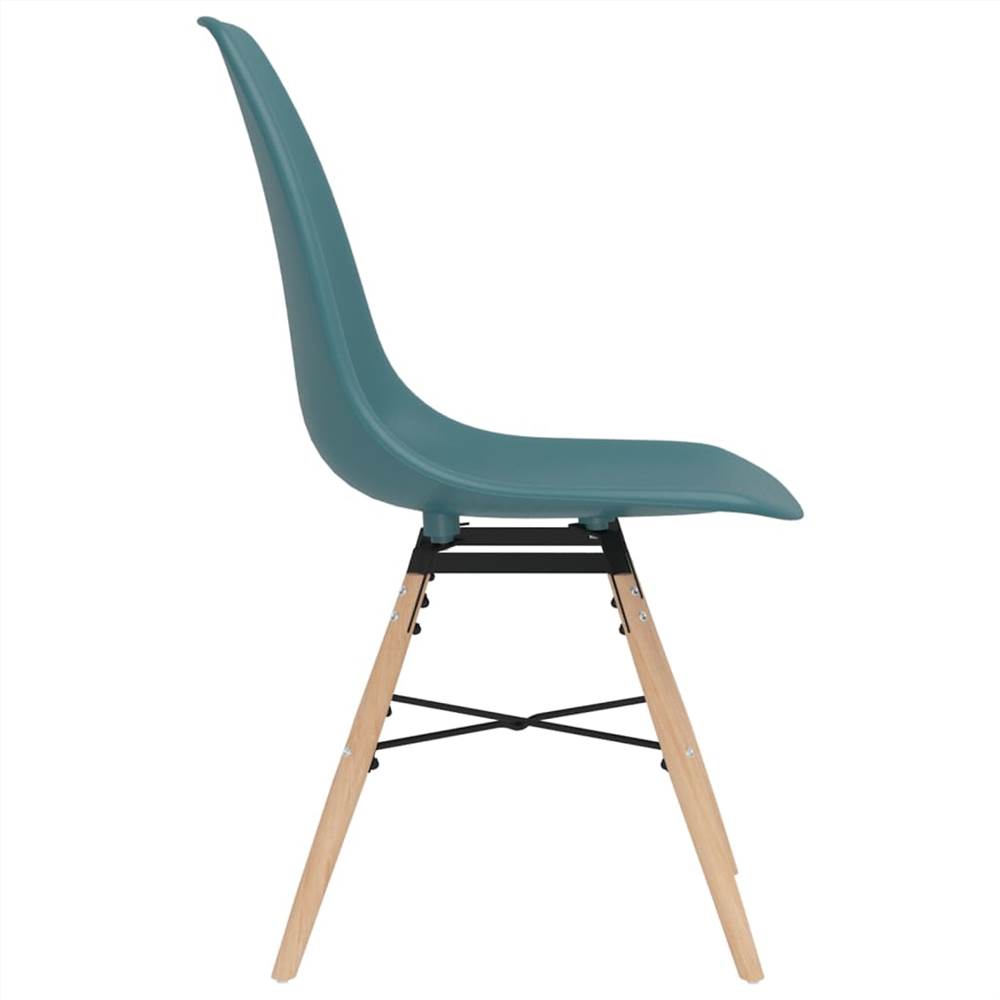 Dining Chairs 2 pcs Turquoise PP