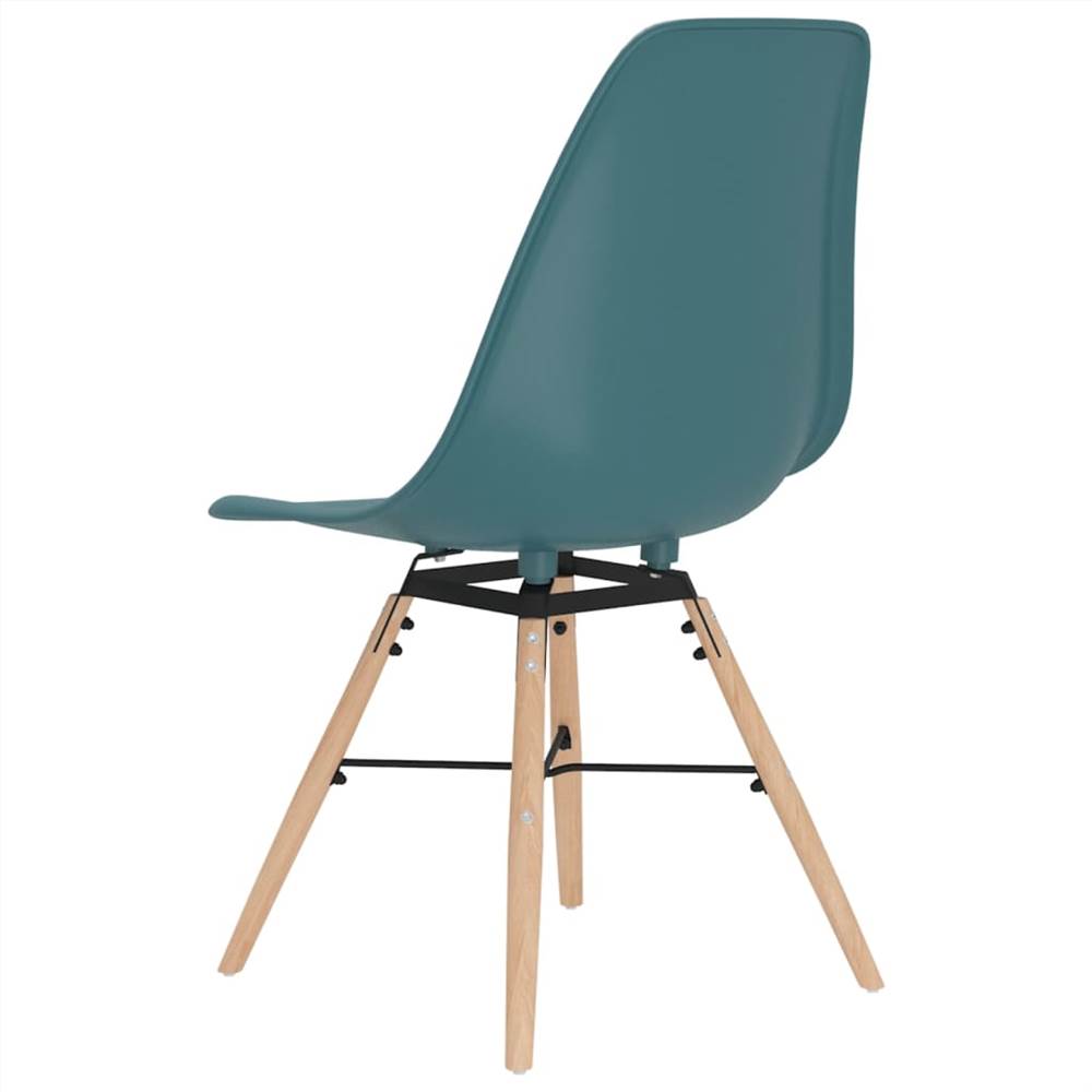 Dining Chairs 2 pcs Turquoise PP