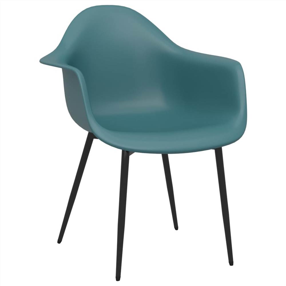 Dining Chairs 4 pcs Turquoise PP