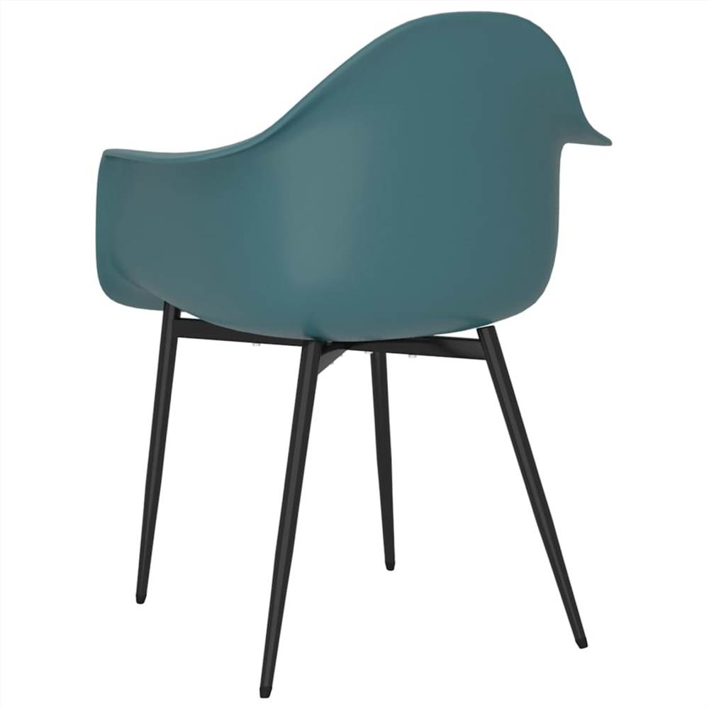 Dining Chairs 4 pcs Turquoise PP