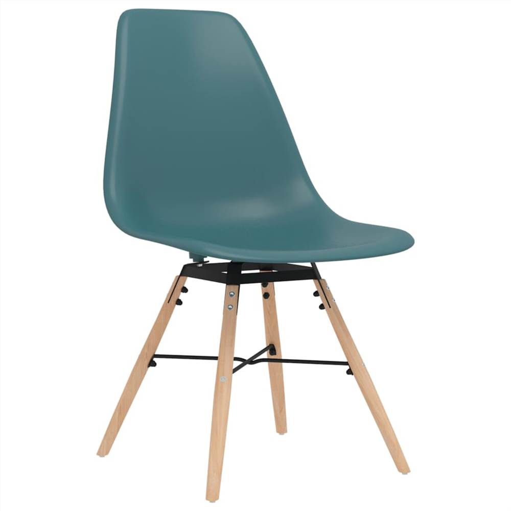 Dining Chairs 4 pcs Turquoise PP
