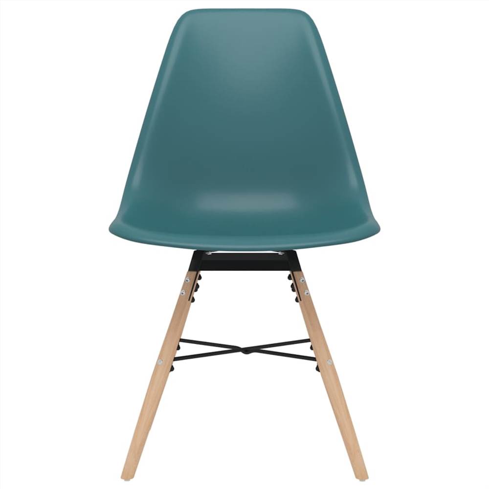 Dining Chairs 4 pcs Turquoise PP