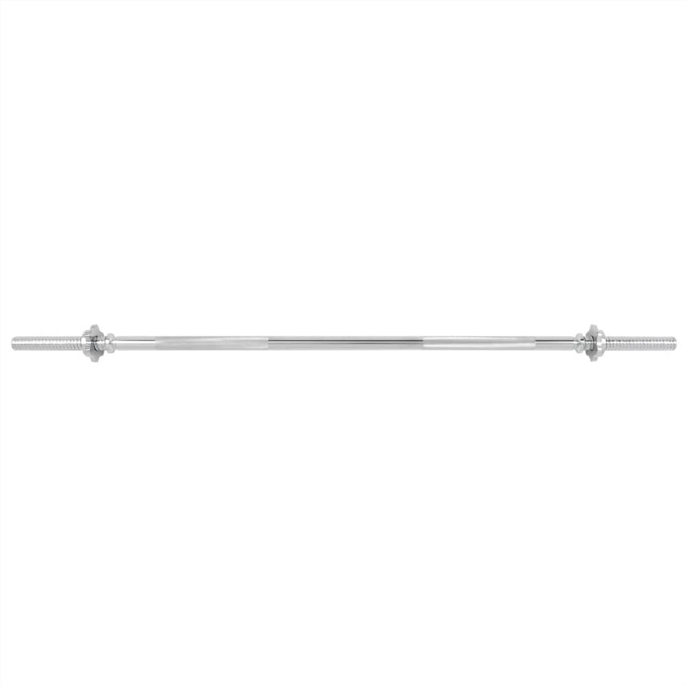 Barbell Bar 3x120 cm Steel Silver