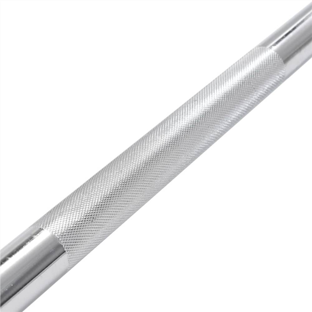 Barbell Bar 3x120 cm Steel Silver