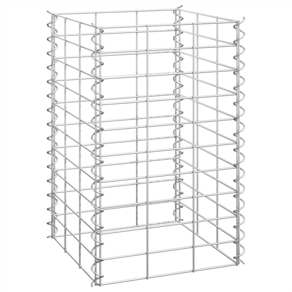 Gabion Raised Beds 3 pcs 30x30x50 cm Iron