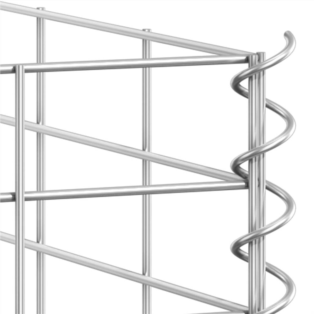 Gabion Raised Beds 3 pcs 30x30x50 cm Iron