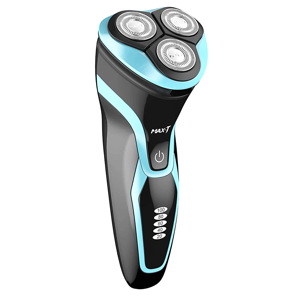 

MAX-T Electric Fast Charging Rotary Razor for Men with Pop Up Trimmer Wet & Dry IPX7 Waterproof