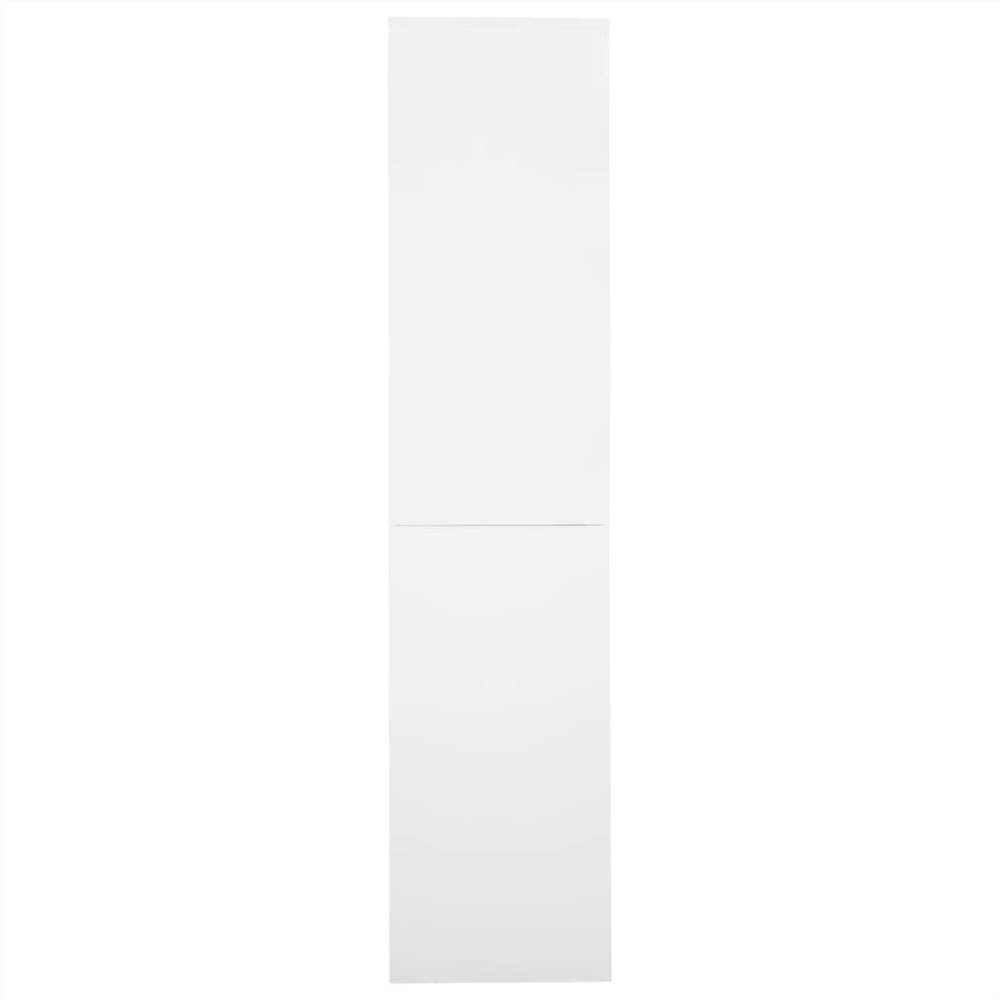 Office Cabinet with Sliding Door White 90x40x180 cm Steel