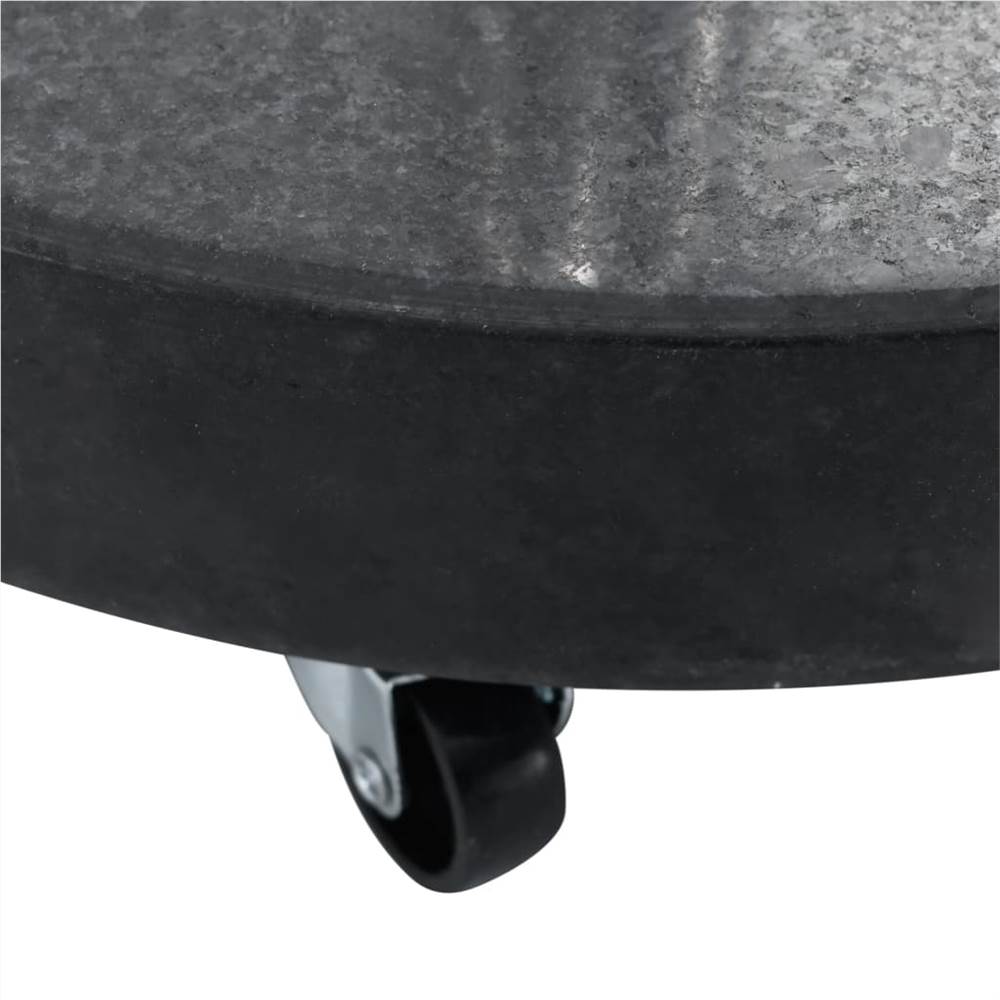Parasol Base Granite 30 kg Round Black