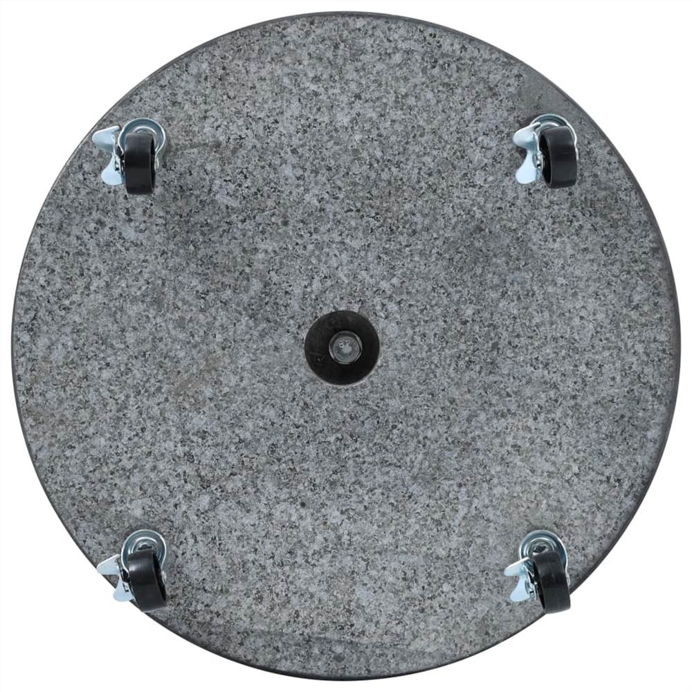 Parasol Base Granite 30 kg Round Black