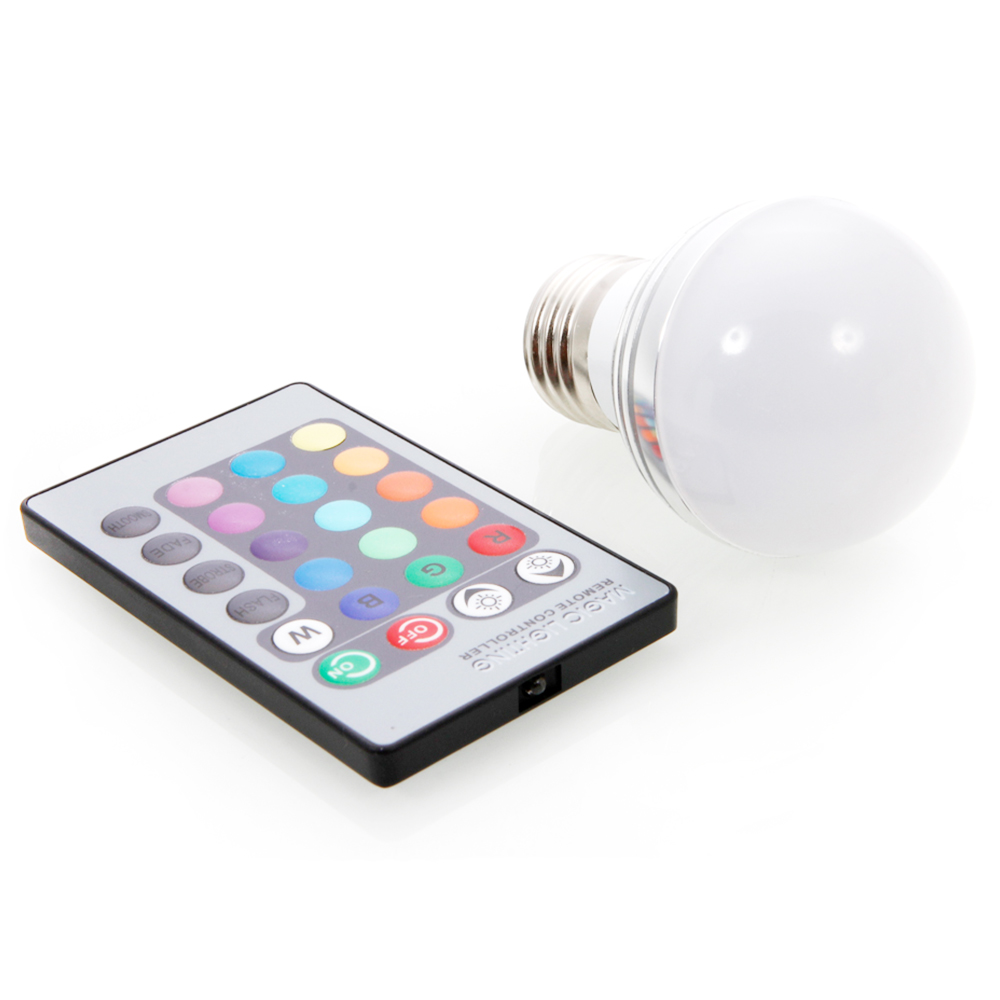 

E27 3W RGB 85-265V Durable Light Bulb
