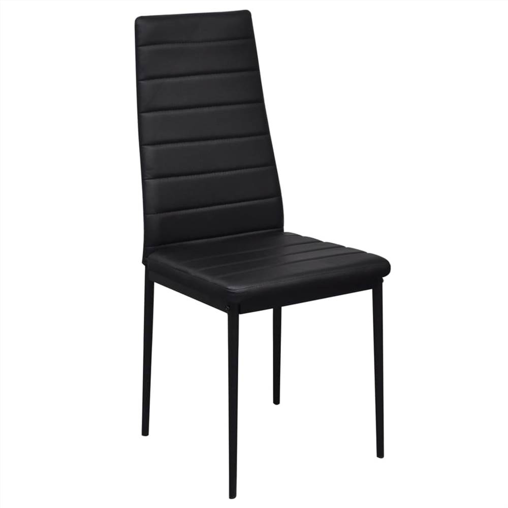 5 Piece Dining Table Set Black