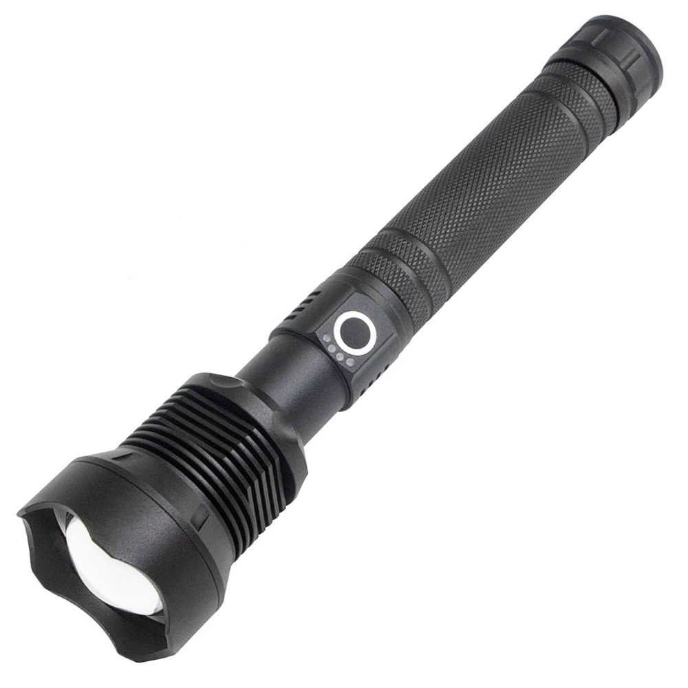 

DG08 4.2V 15W LED Flashlight Zoomable Tactical Torch with 1200 Lumens and Convex Lens for Camping Emergency Outdoor