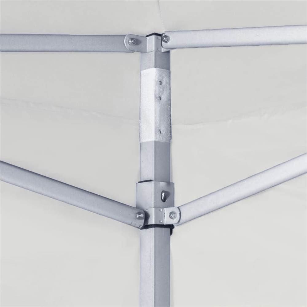 Professional Folding Party Tent with 2 Sidewalls 2x2 m Steel White