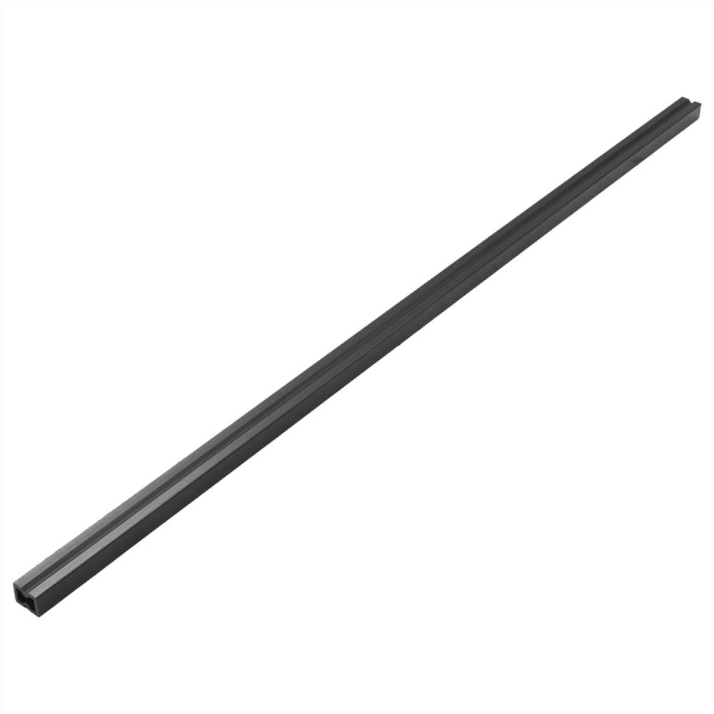 WPC Solid Decking Boards with Accessories 16m² 2.2m Dark Brown