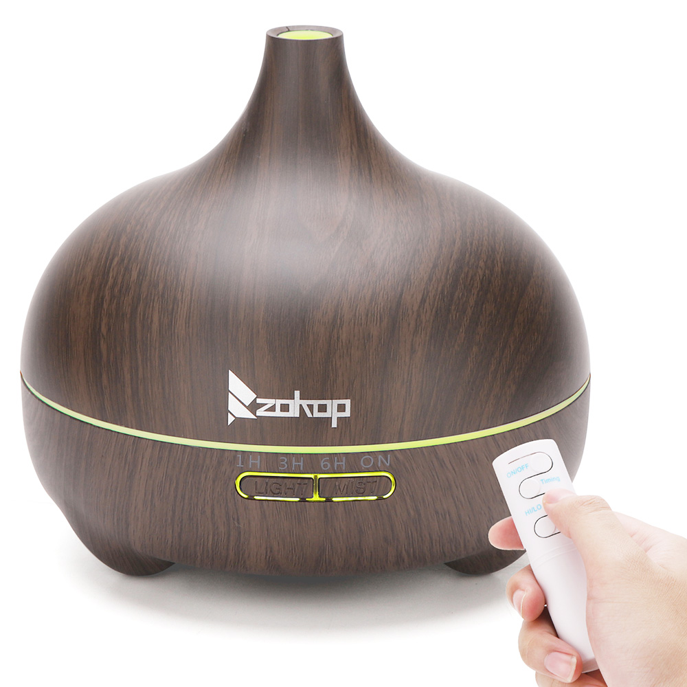 

ZOKOP 2102YK 550ML Aroma Diffuser Air Humidifier with 7 Colors Lights for Aromatherapy Healing Meditation Spa Baby Room