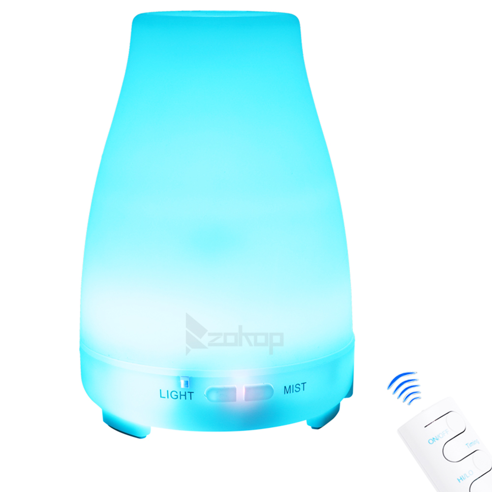 

ZOKOP 2249YK 110V 450ML Color Cycling Aroma Diffuser Cold Mist Humidifier with White Controller - US Plug