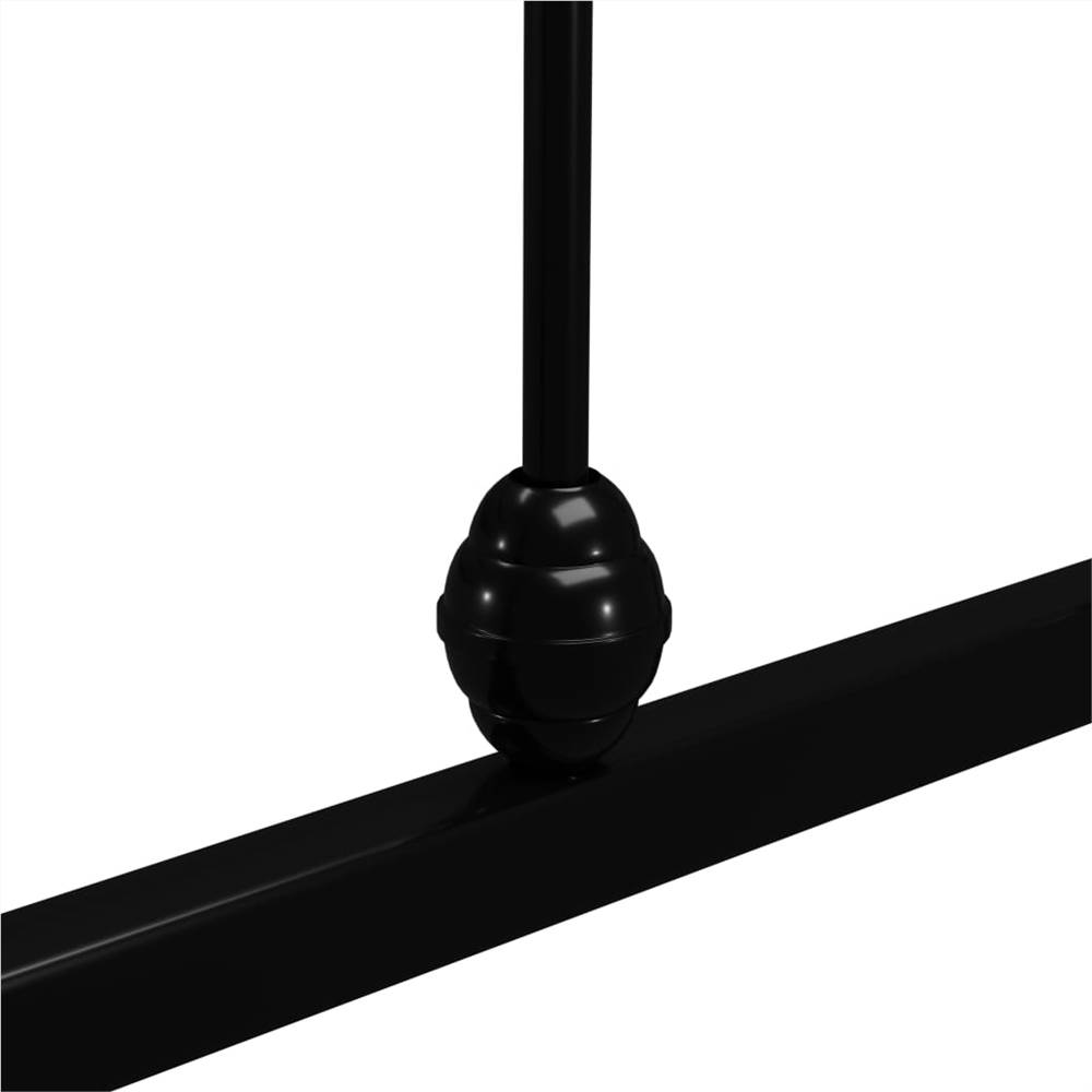 Bed Frame Black Metal 120x200 cm