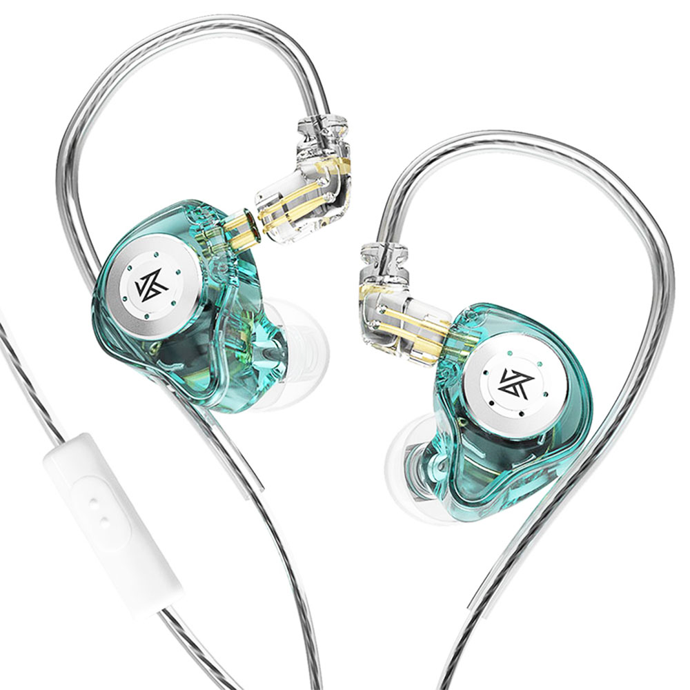 

KZ EDX Pro In Ear Wired Earphones HiFi Bass Monitor Headset Noise Cancelling with Mic- Cyan