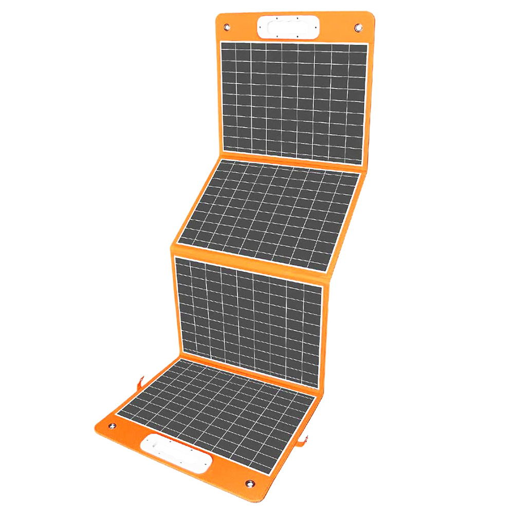 

Flashfish TSP 18V/100W Foldable Solar Panel Portable Solar Charger with DC/USB Output, Orange
