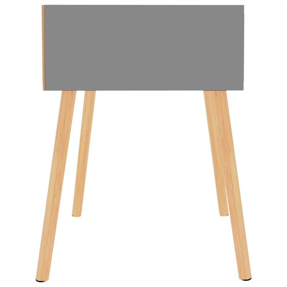 Bedside Cabinet Grey 40x40x56 cm Chipboard