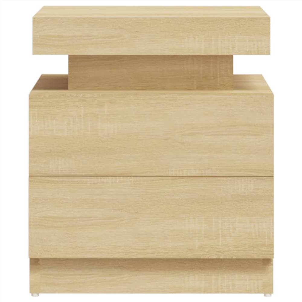 Bedside Cabinet Sonoma Oak 45x35x52 cm Chipboard