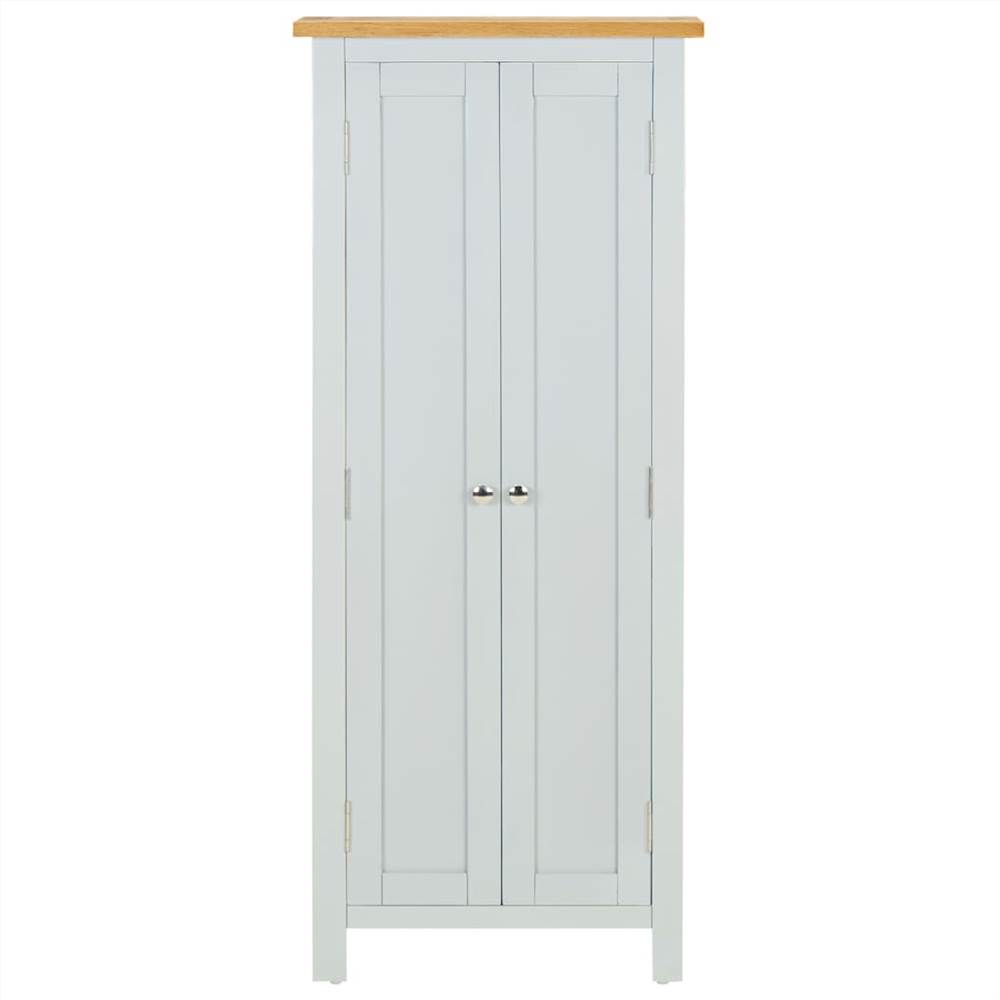 Media Storage Cabinet 50x22x122 cm Solid Oak Wood