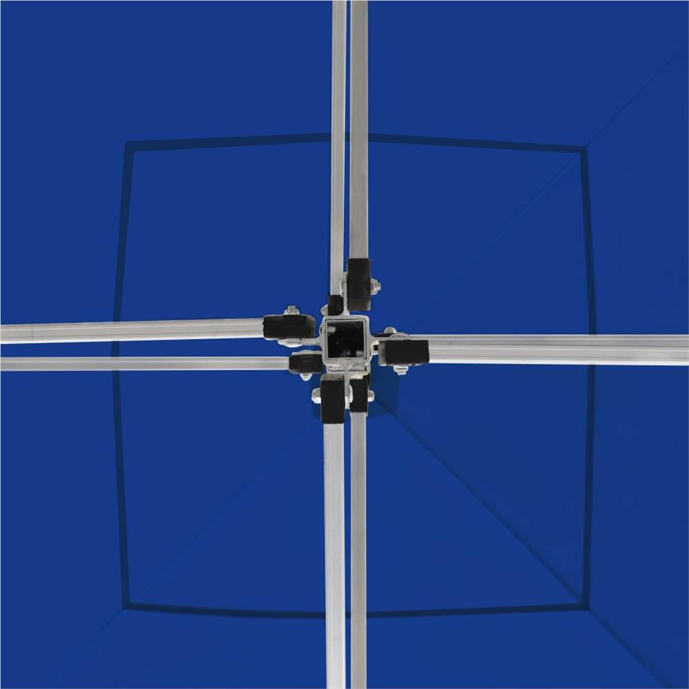 Professional Folding Party Tent with Walls Aluminium 2x2 m Blue