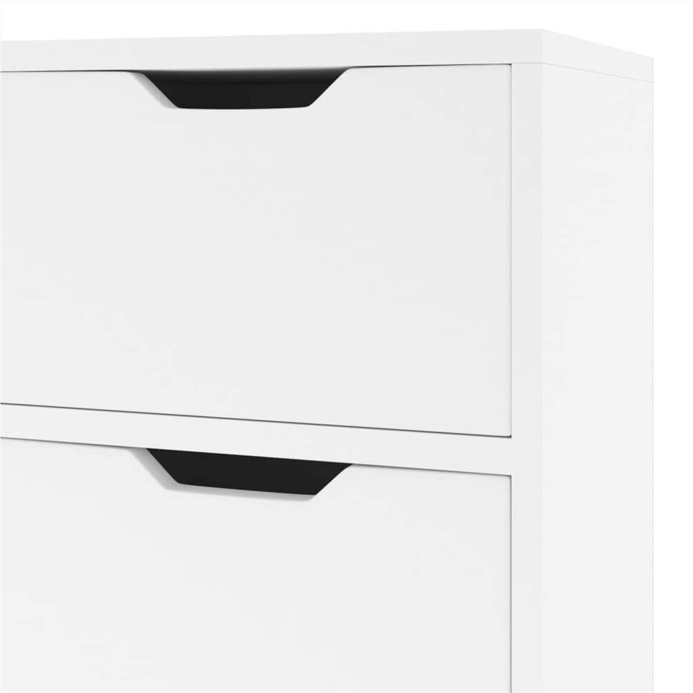 Sideboard High Gloss White 90x30x72 cm Chipboard