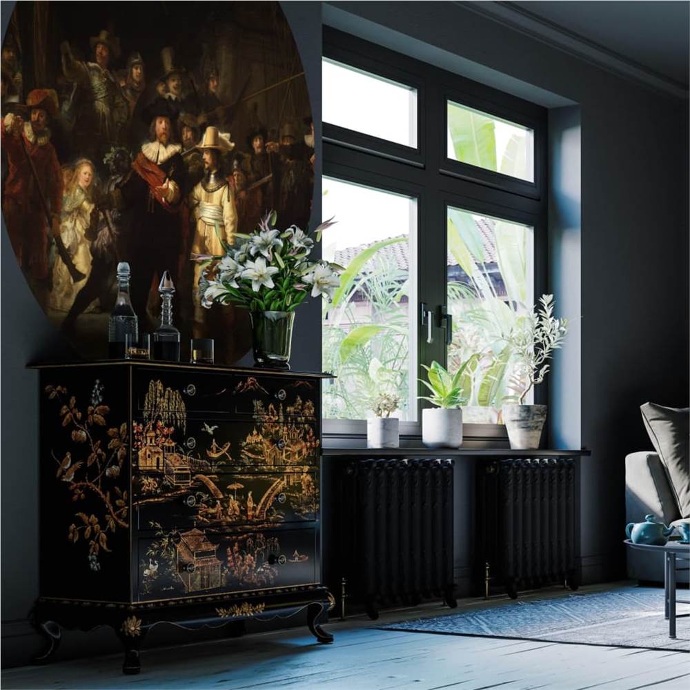 WallArt Wallpaper Circle The Night Watch 142.5 cm