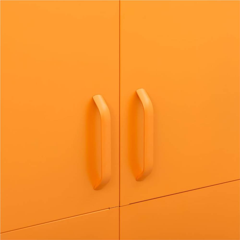 Wardrobe Mustard Yellow 90x50x180 cm Steel