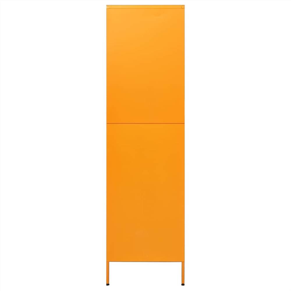 Wardrobe Mustard Yellow 90x50x180 cm Steel