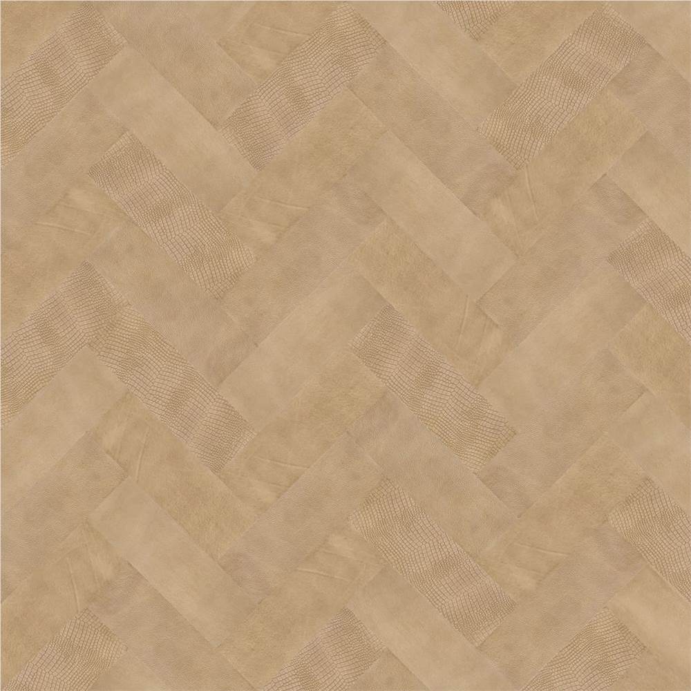 WallArt Leather Tiles Nathan Vintage Brown 16 pcs