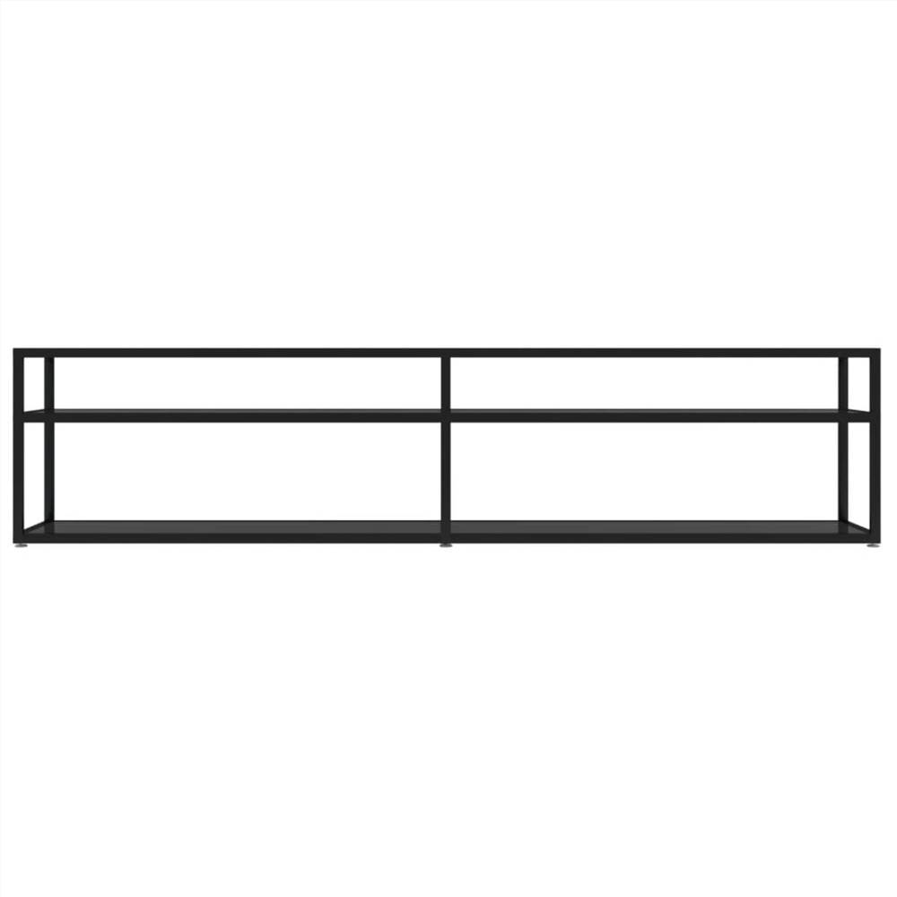 TV Cabinet Black 180x40x40.5 cm Tempered Glass
