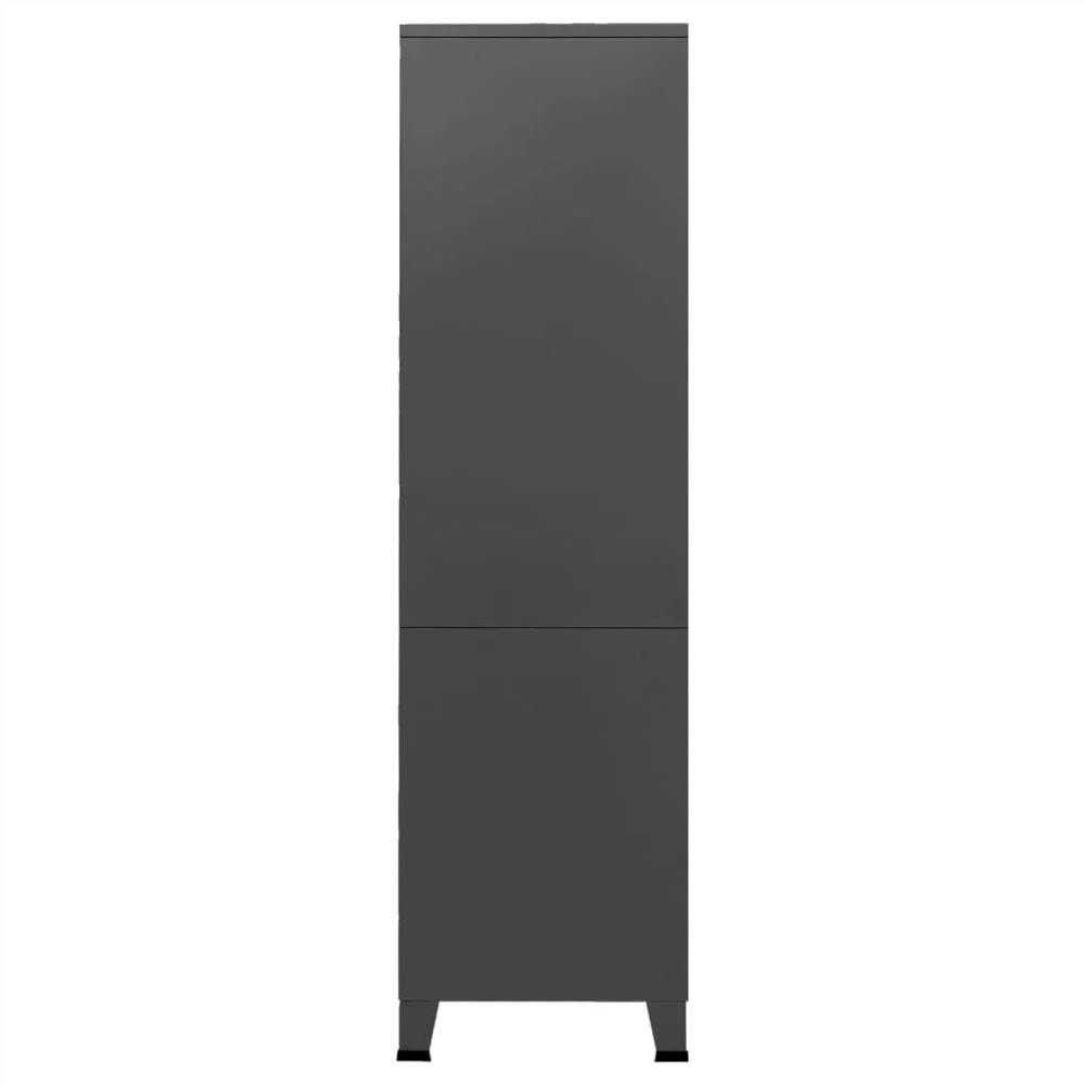 Industrial Wardrobe Anthracite 90x50x180 cm Metal
