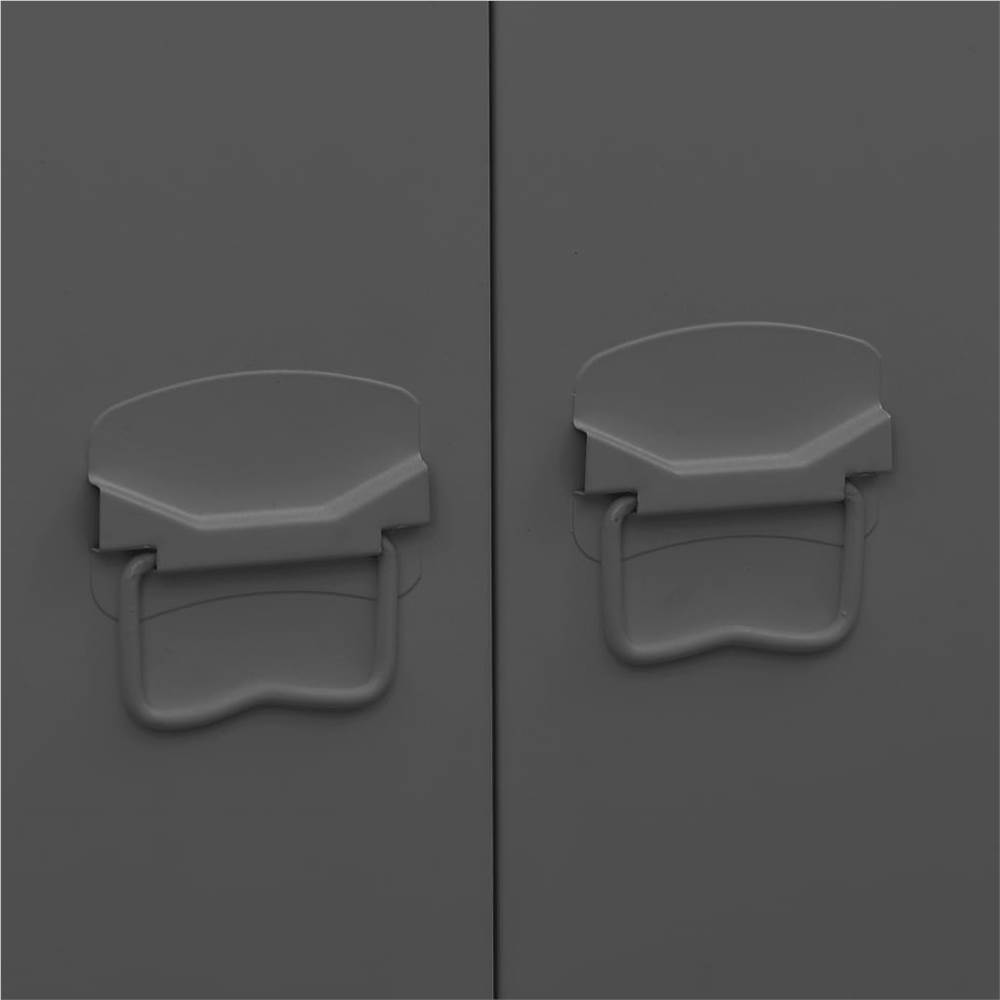 Industrial Wardrobe Anthracite 90x50x180 cm Metal