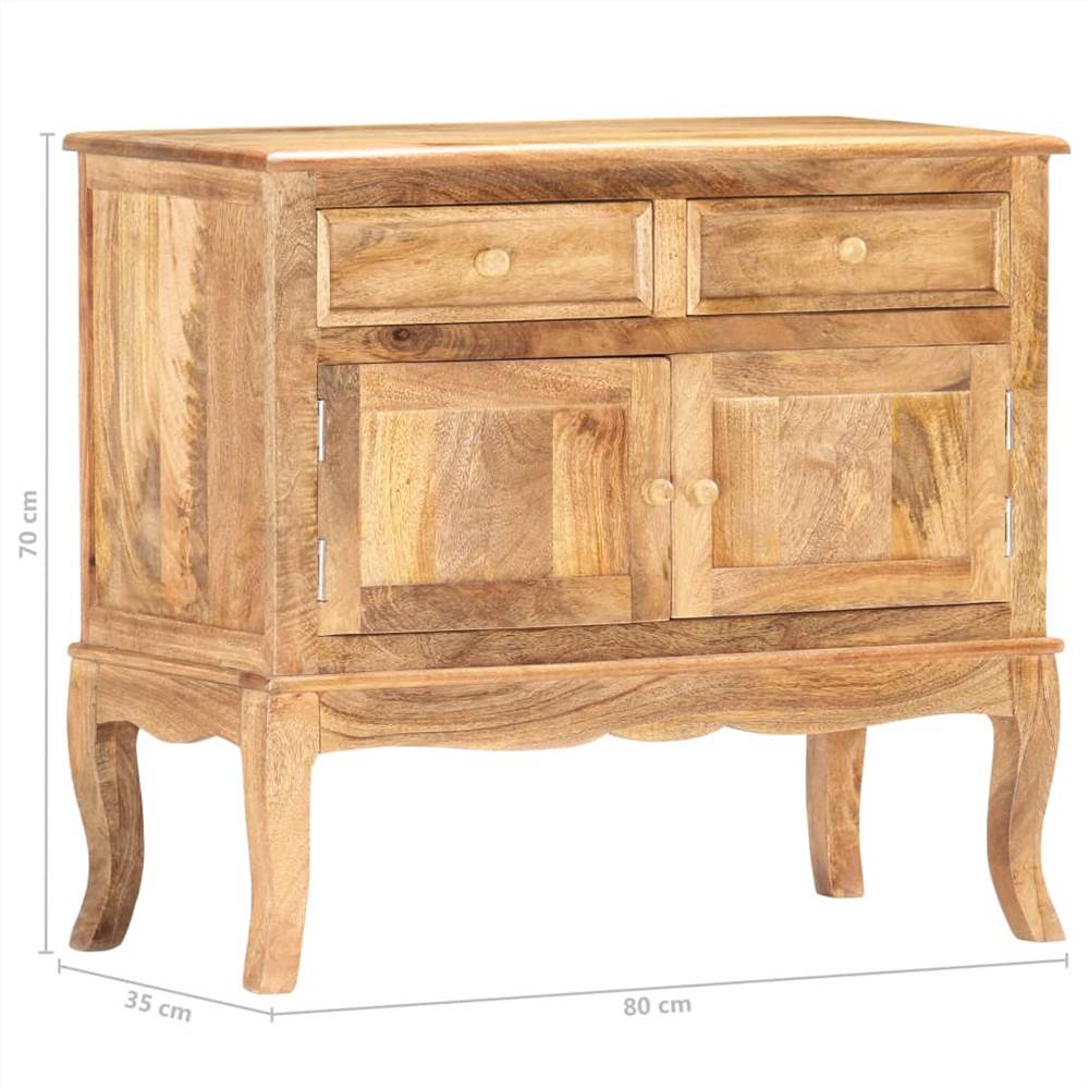 Sideboard 80x35x70 cm Solid Mango Wood