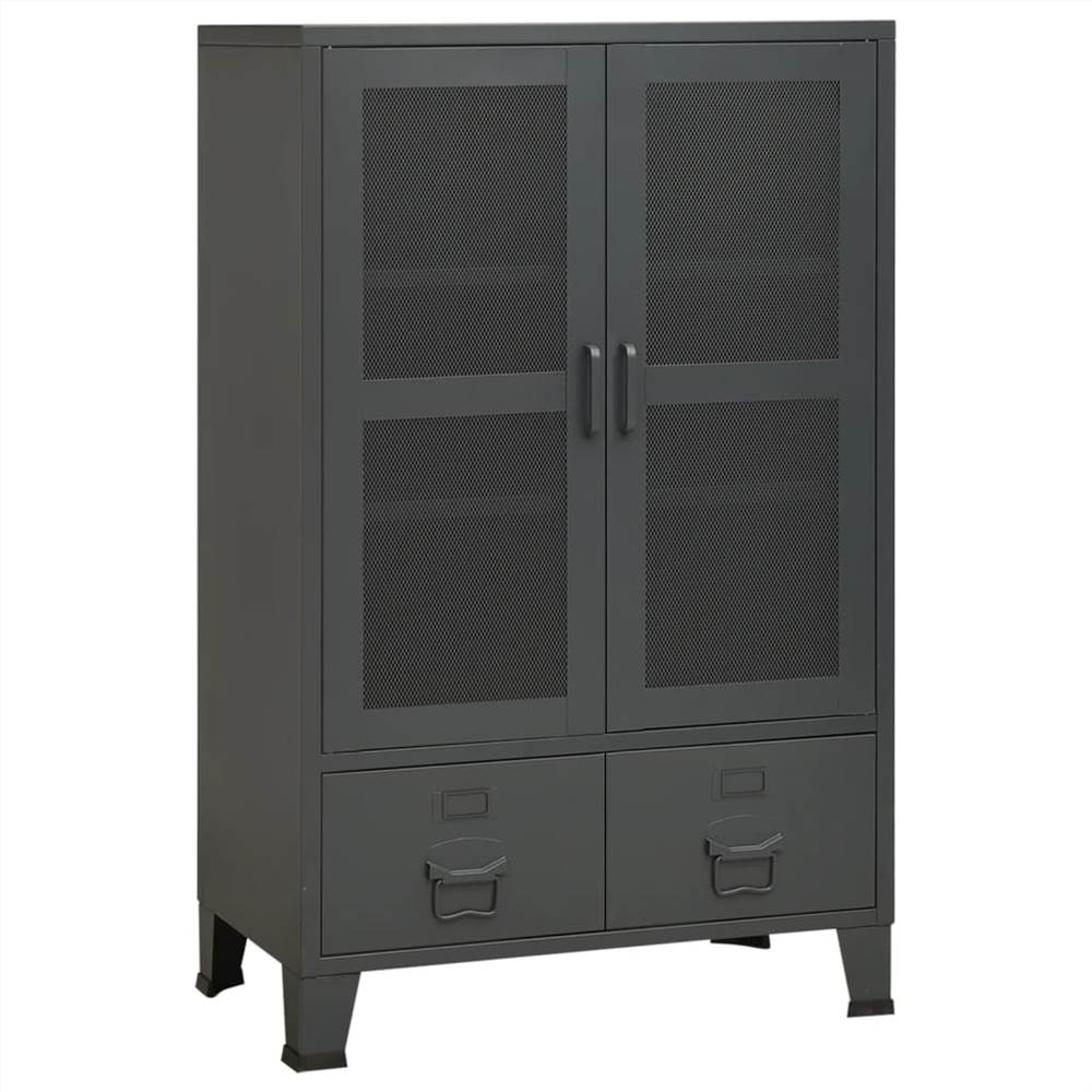 Industrial Storage Cabinet Anthracite 70x40x115 cm Metal