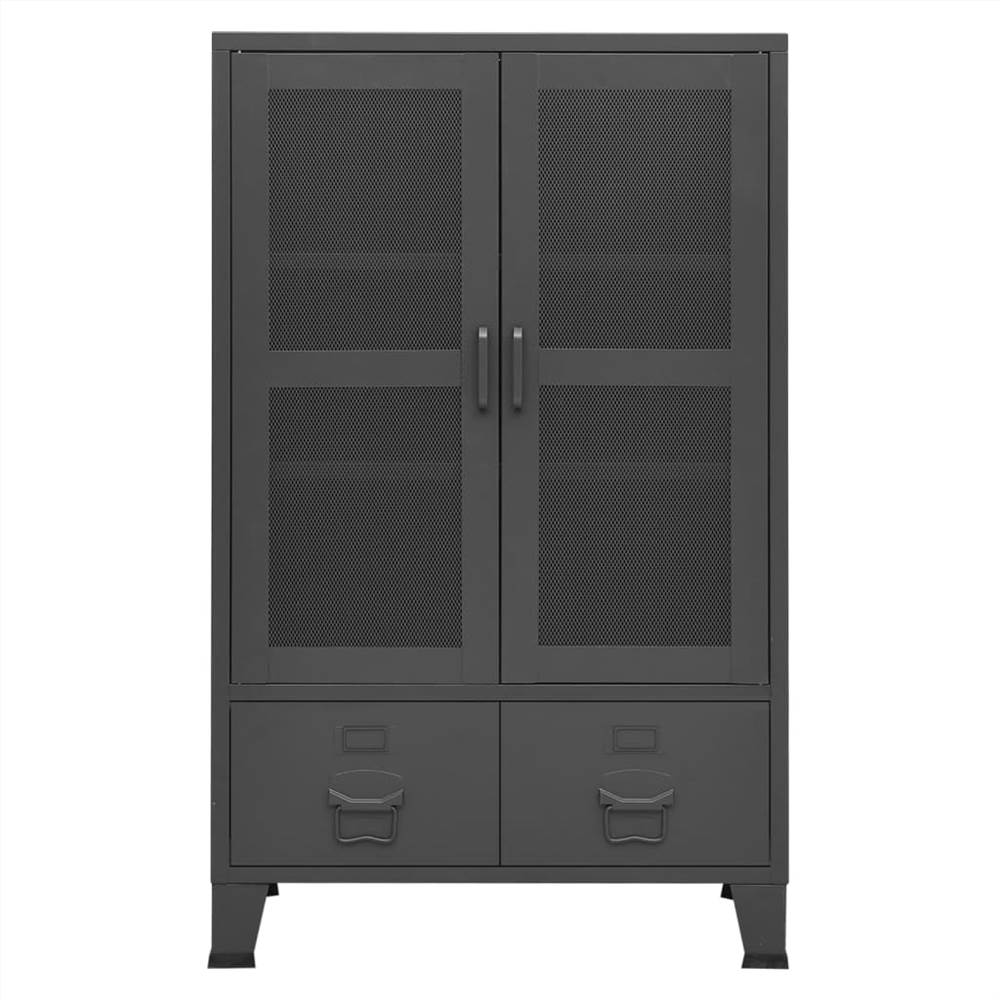 Industrial Storage Cabinet Anthracite 70x40x115 cm Metal