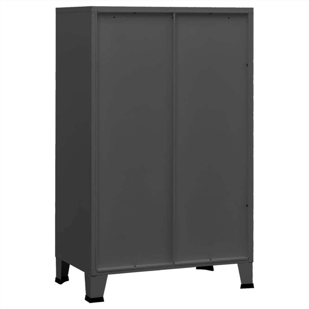 Industrial Storage Cabinet Anthracite 70x40x115 cm Metal